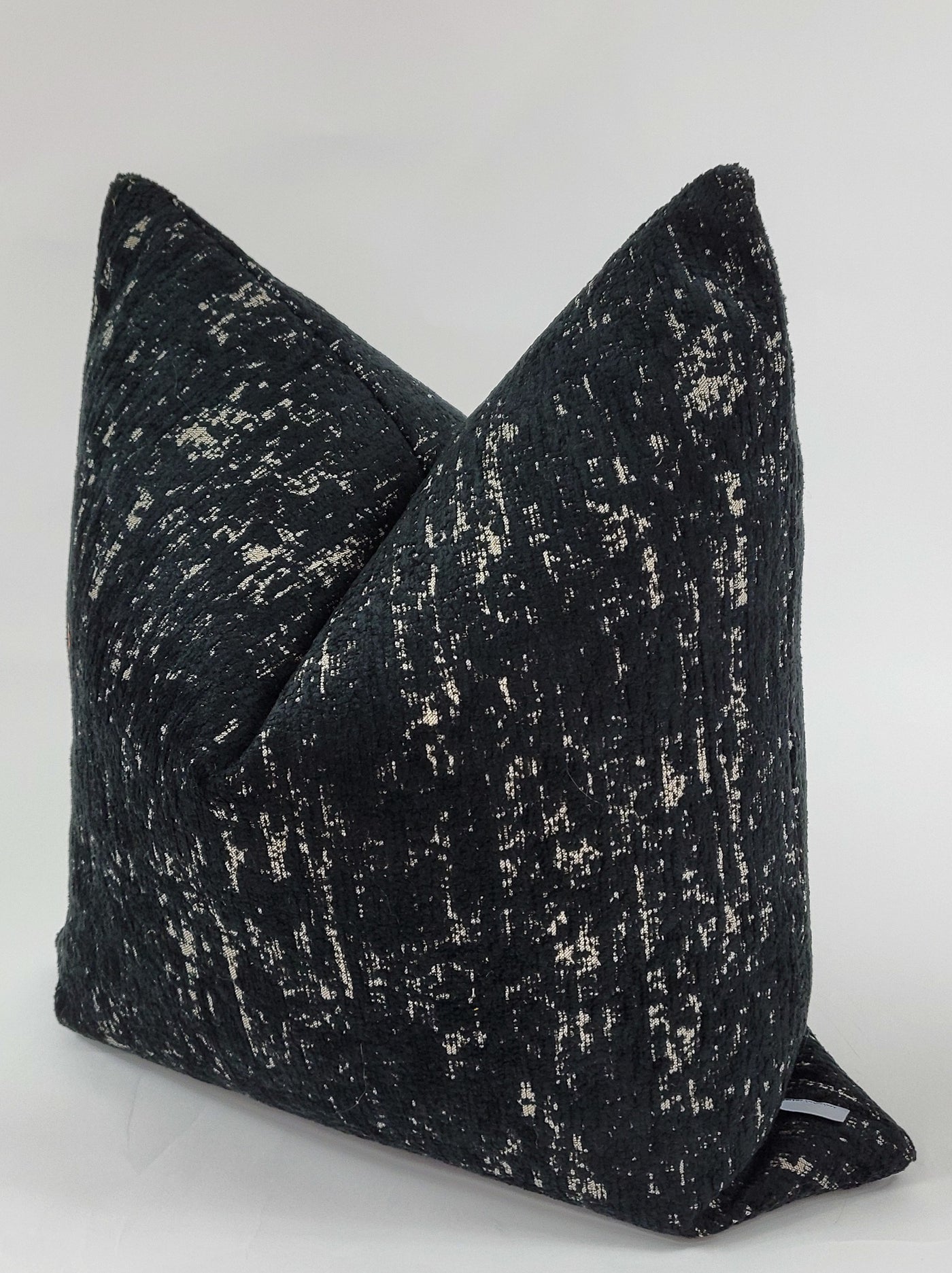 melting gold in black velvet luxury pillow cover