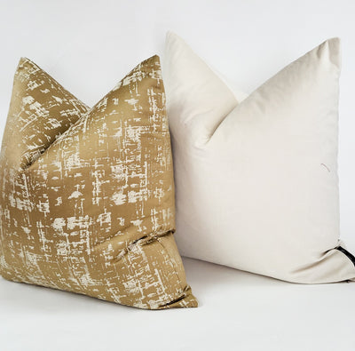 natural velvet luxury pillow cover